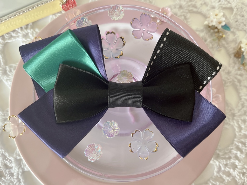 刀剣乱舞 江戸三作 ハンドメイドリボン【ヘアゴム】