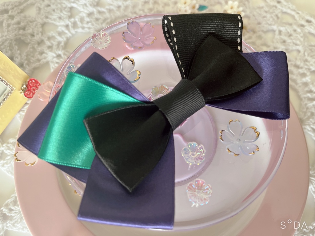 刀剣乱舞 江戸三作 ハンドメイドリボン【ヘアゴム】