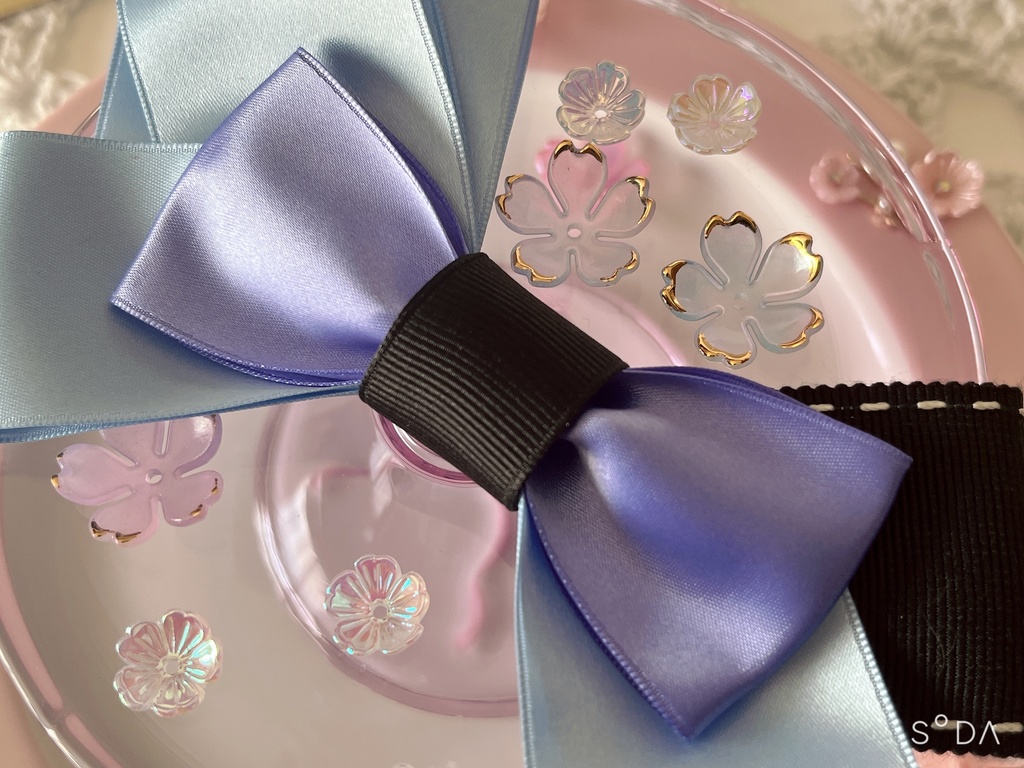 刀剣乱舞 江戸三作 ハンドメイドリボン【ヘアゴム】