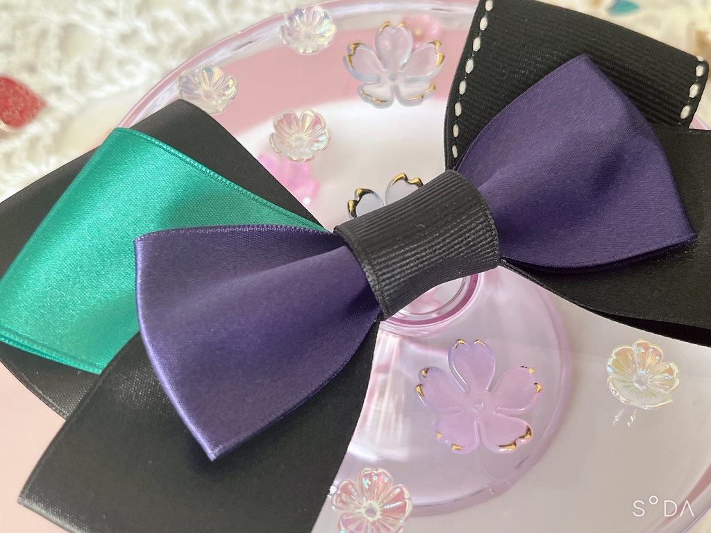 刀剣乱舞 江戸三作 ハンドメイドリボン【ヘアゴム】