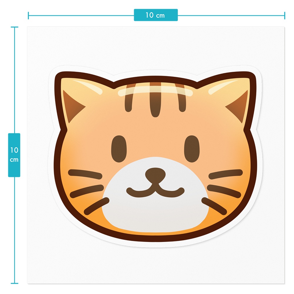 猫/ぶら下がり/おにぎり_ステッカー