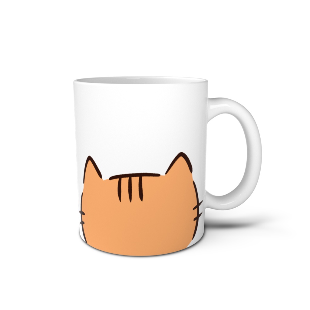シンプル猫マグカップ