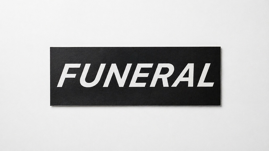 FUNERAL BOX LOGO sticker
