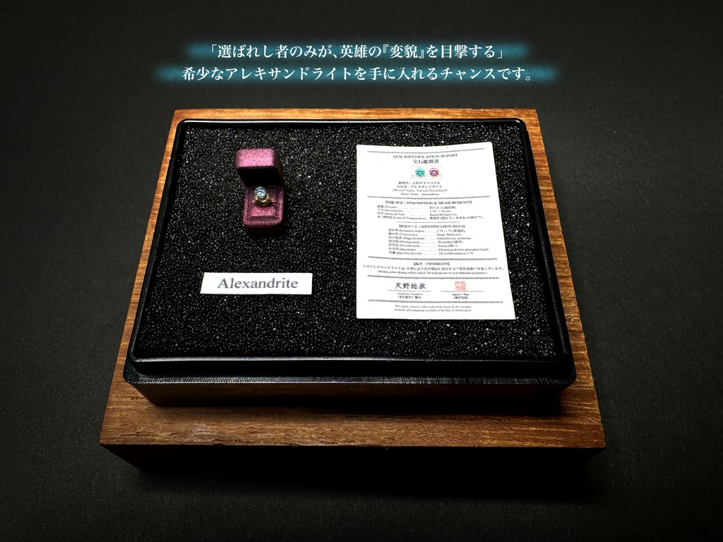 1/12「英雄の夢」〜 アレキサンドライト 〜