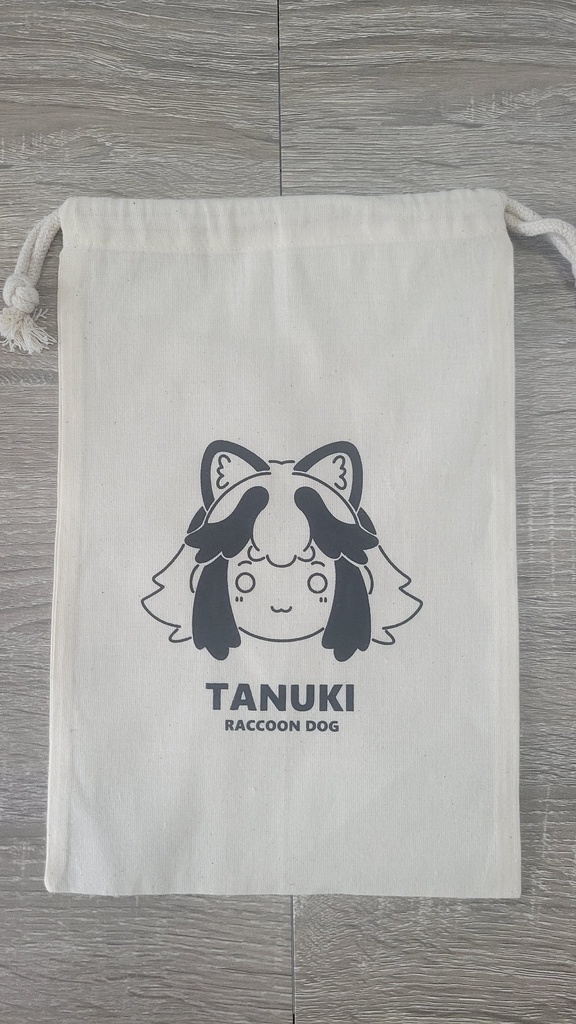 タヌキの巾着袋