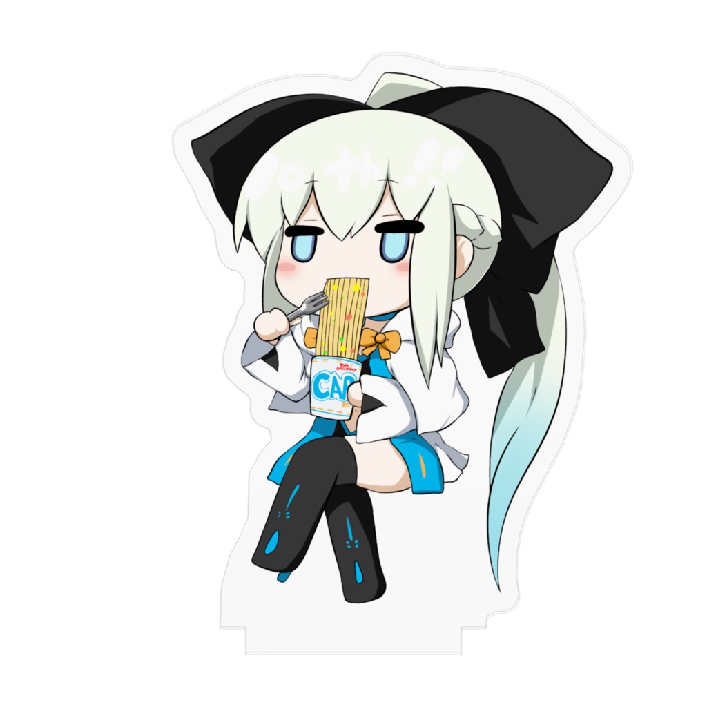 カップラーメンをすするもるもる