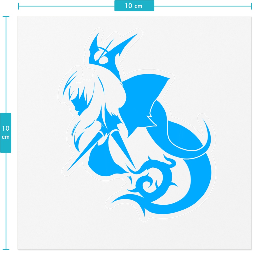 モルガン・ル・フェ デカール風ステッカー