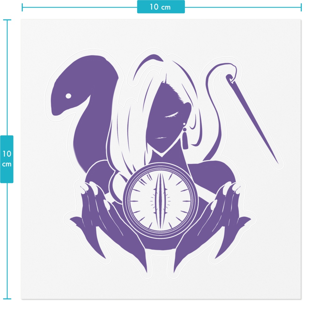 蛇女房 デカール風ステッカー