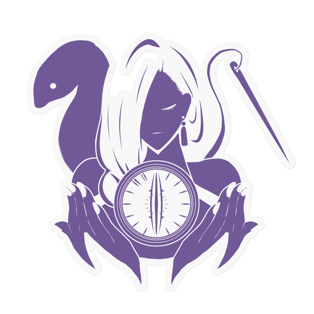 蛇女房 デカール風ステッカー