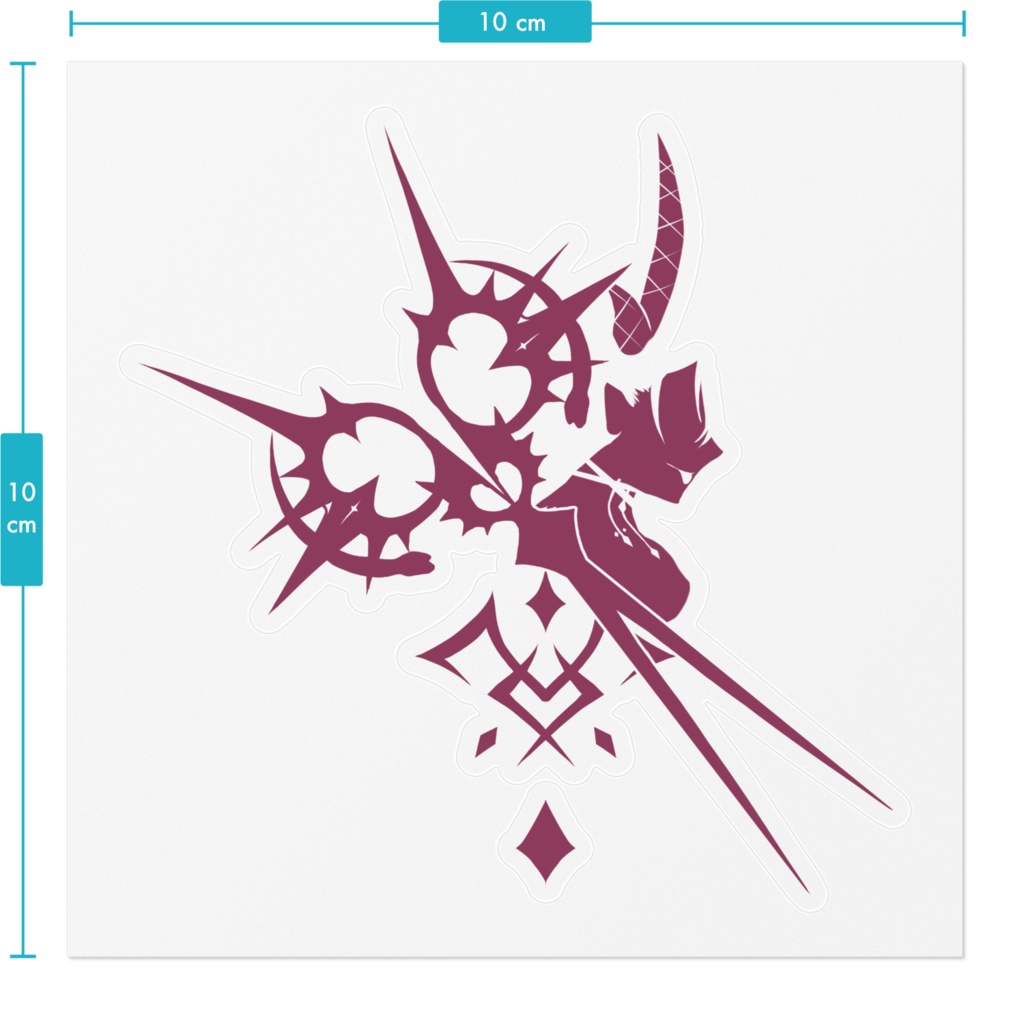 リリス デカール風ステッカー