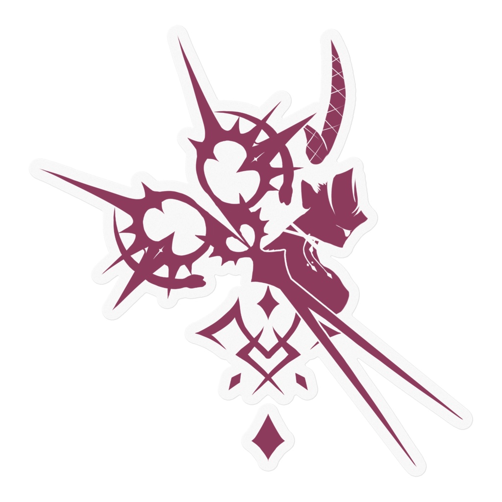 リリス デカール風ステッカー