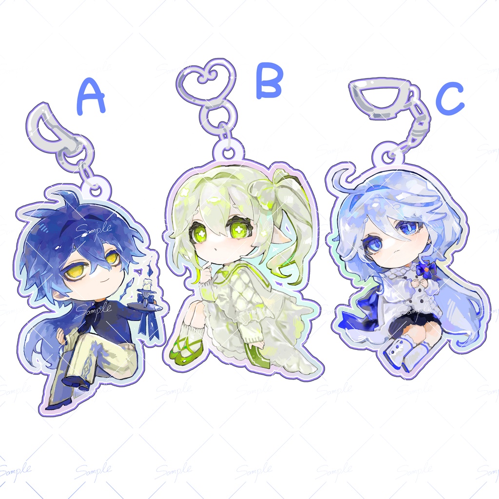 原神 オーロラアクキー 3種類