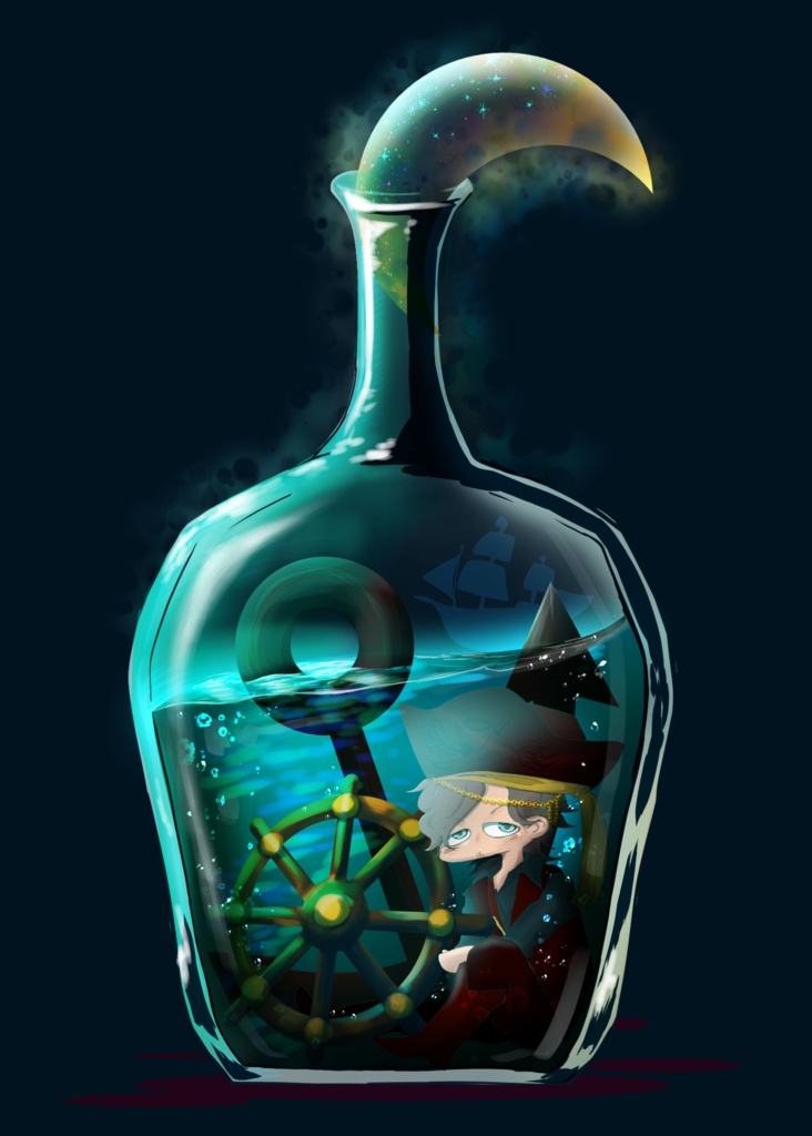 海賊ツキさん瓶アクキー