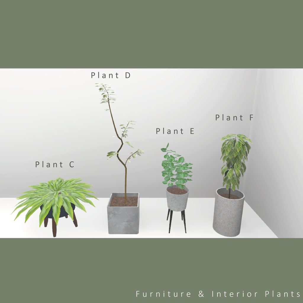 家具&観葉植物#001 Furniture & Interior Plants#001