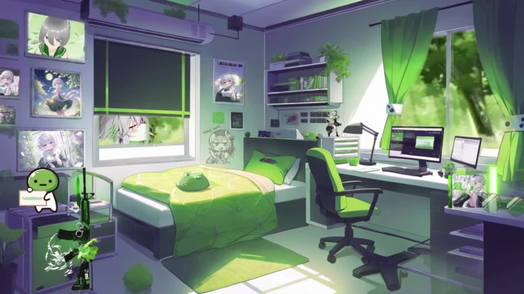 枝道コノハ配信部屋背景