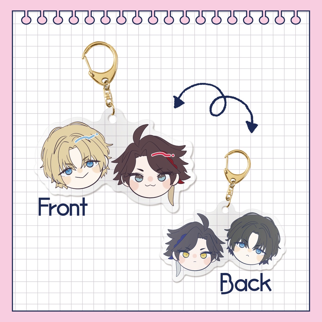 【非公式】エビチリ両面アクキー