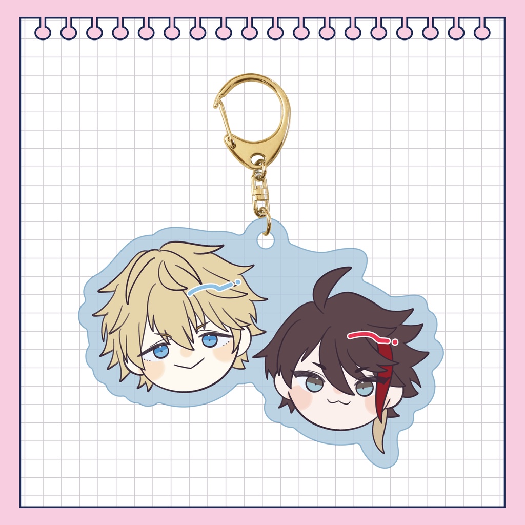 【非公式】エビチリアクキー(マットブルー)