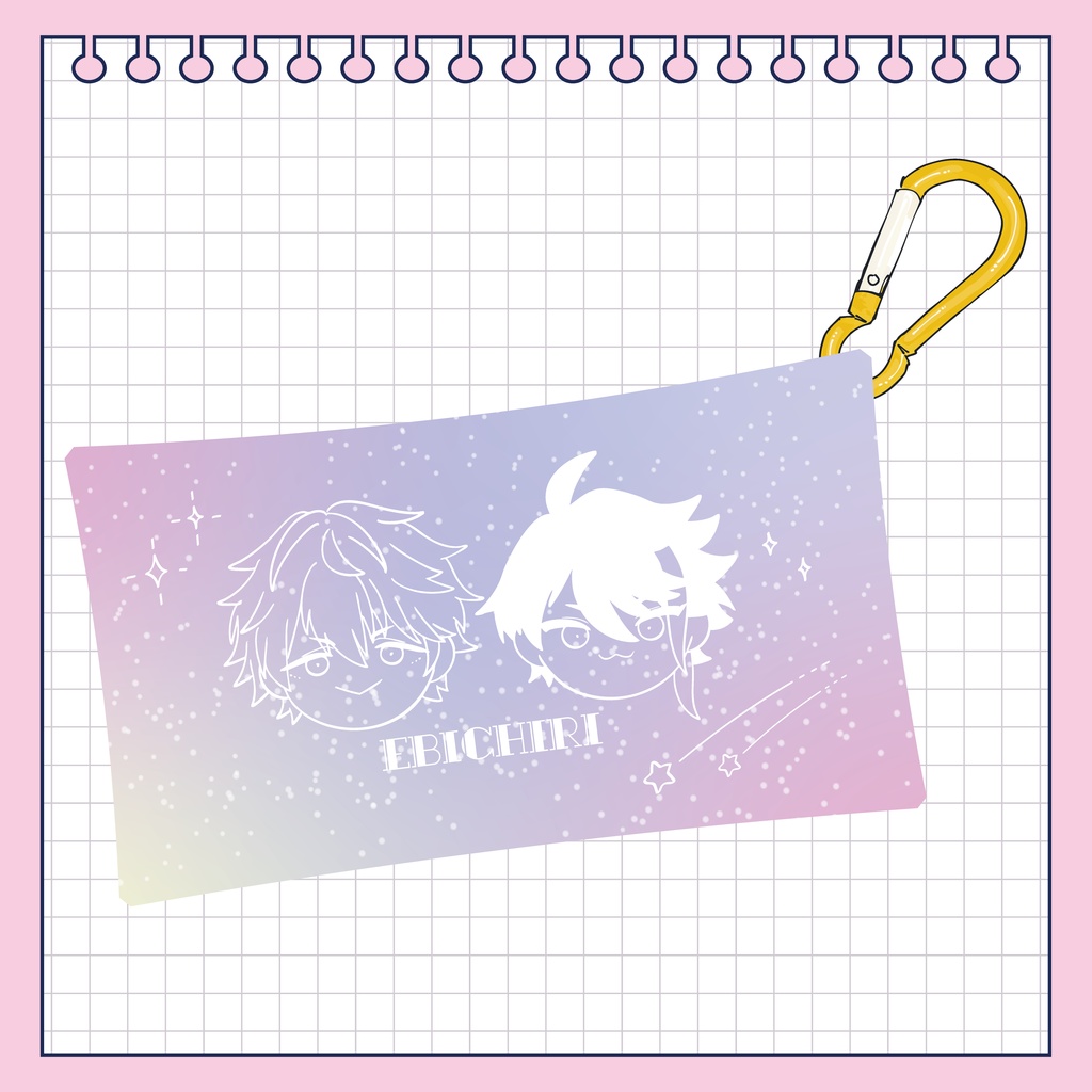 【非公式】エビチリPVCポーチ(オーロラピンク)