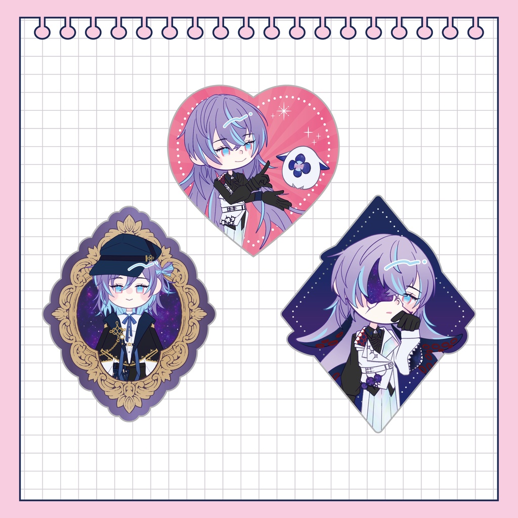 【非公式】しるべすた銀箔ステッカーセット