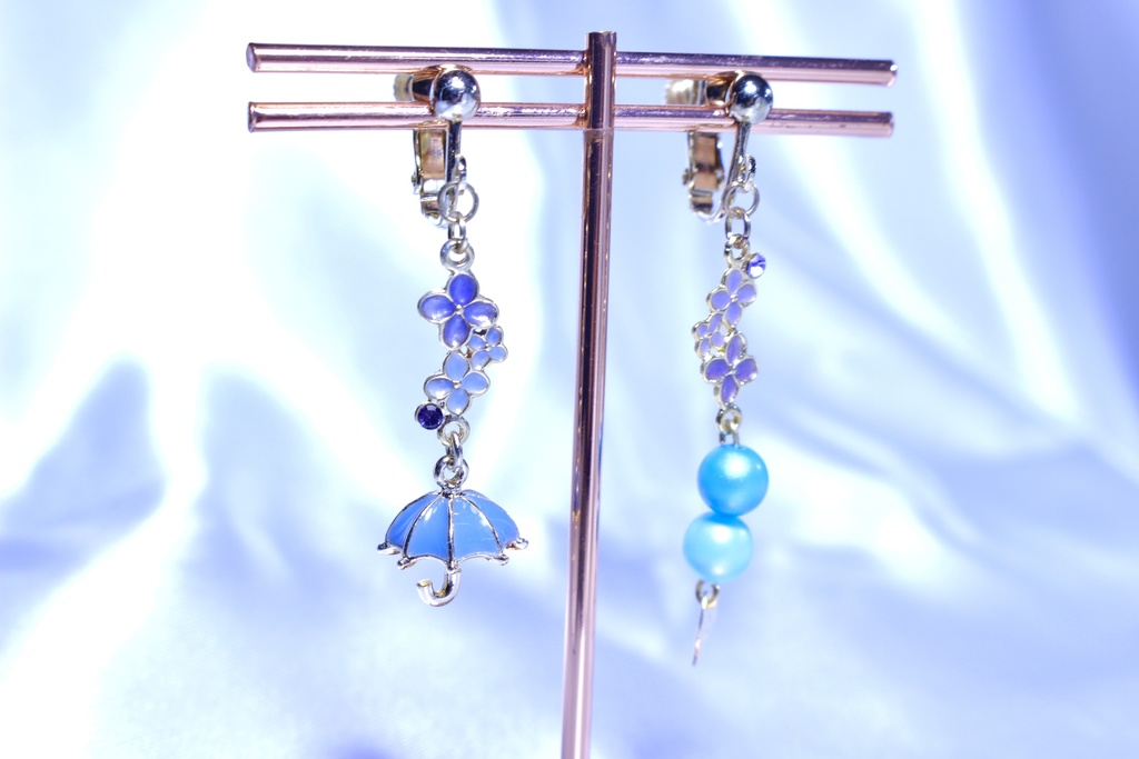 【イヤリング】雨上がりの七彩