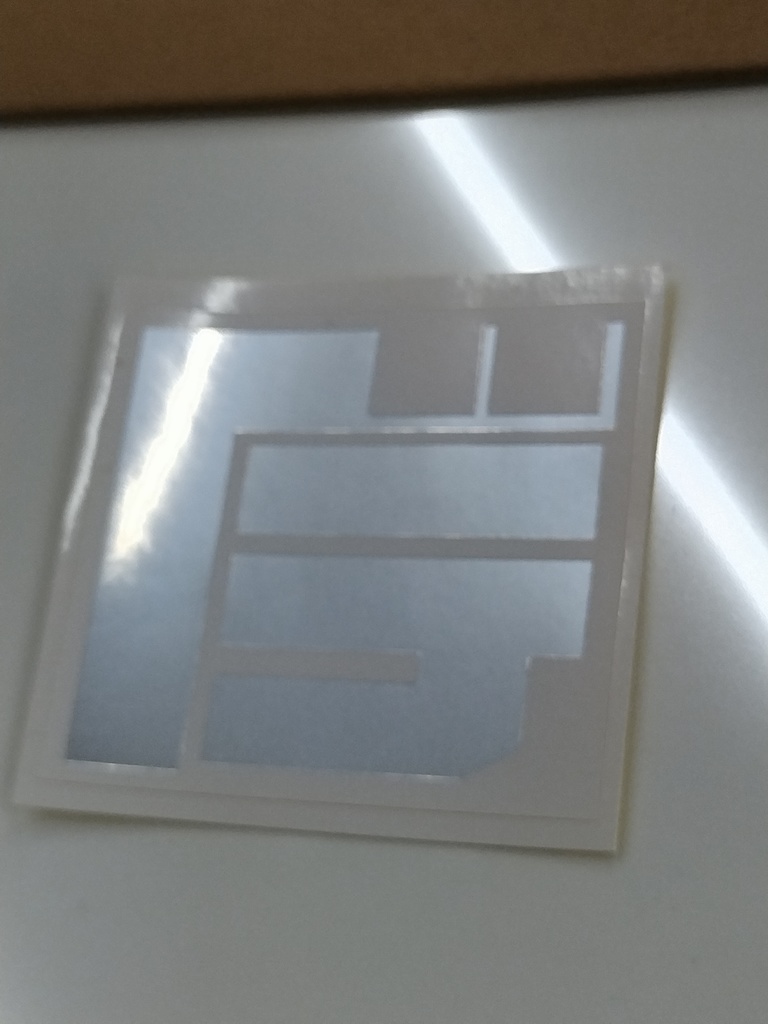 箔押しステッカー