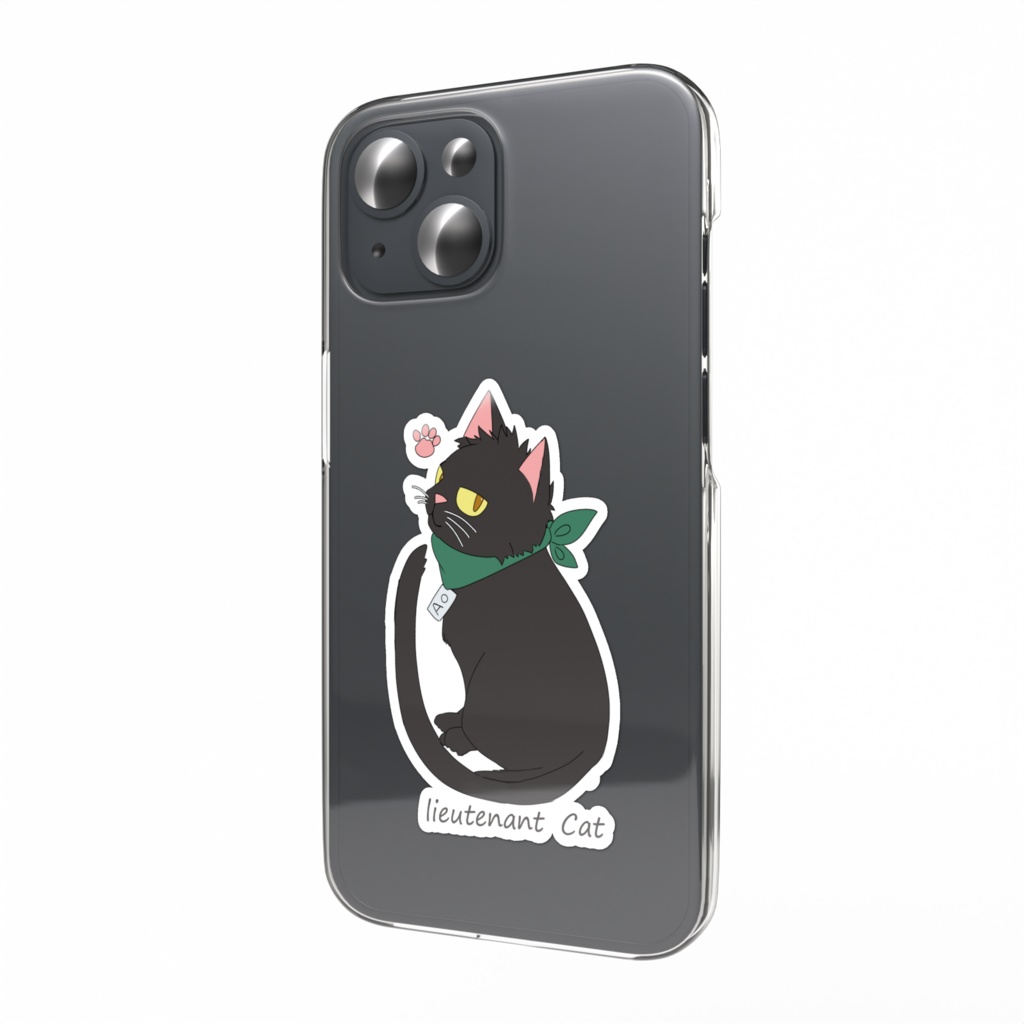 猫三尉ステッカー