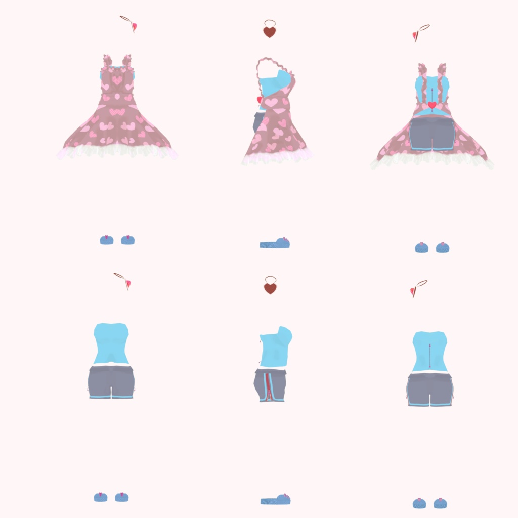 ※サポート終了※【ヨール対応衣装】ふりふりエプロン-ver.Valentine-