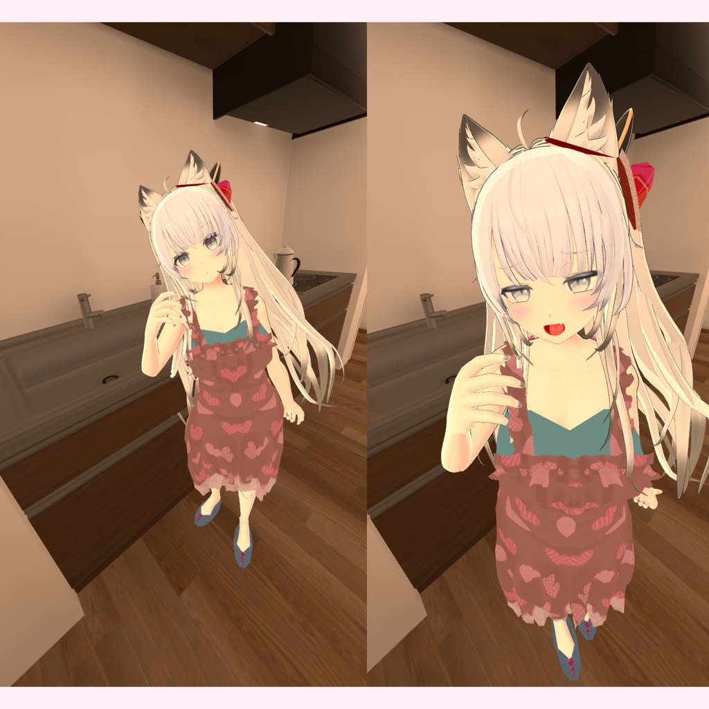 ※サポート終了※【ヨール対応衣装】ふりふりエプロン-ver.Valentine-