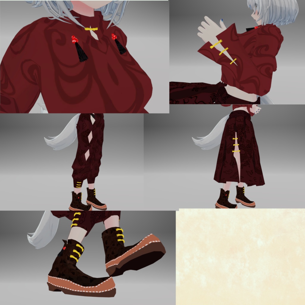 ※サポート終了※【ヨール対応衣装】チャイナ風トレーナー