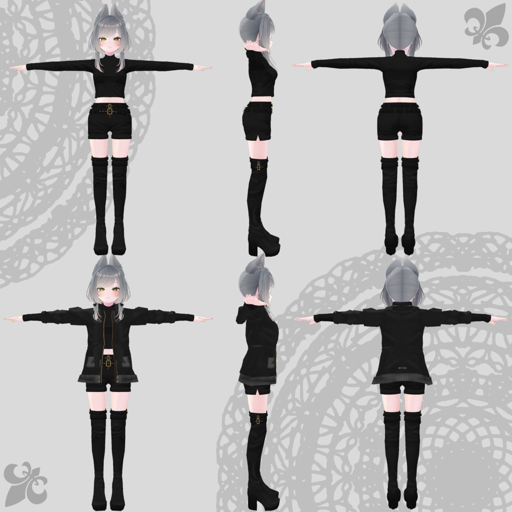 【リーファ/ルーナリット対応衣装】Assassin Suit / Mountain Parka