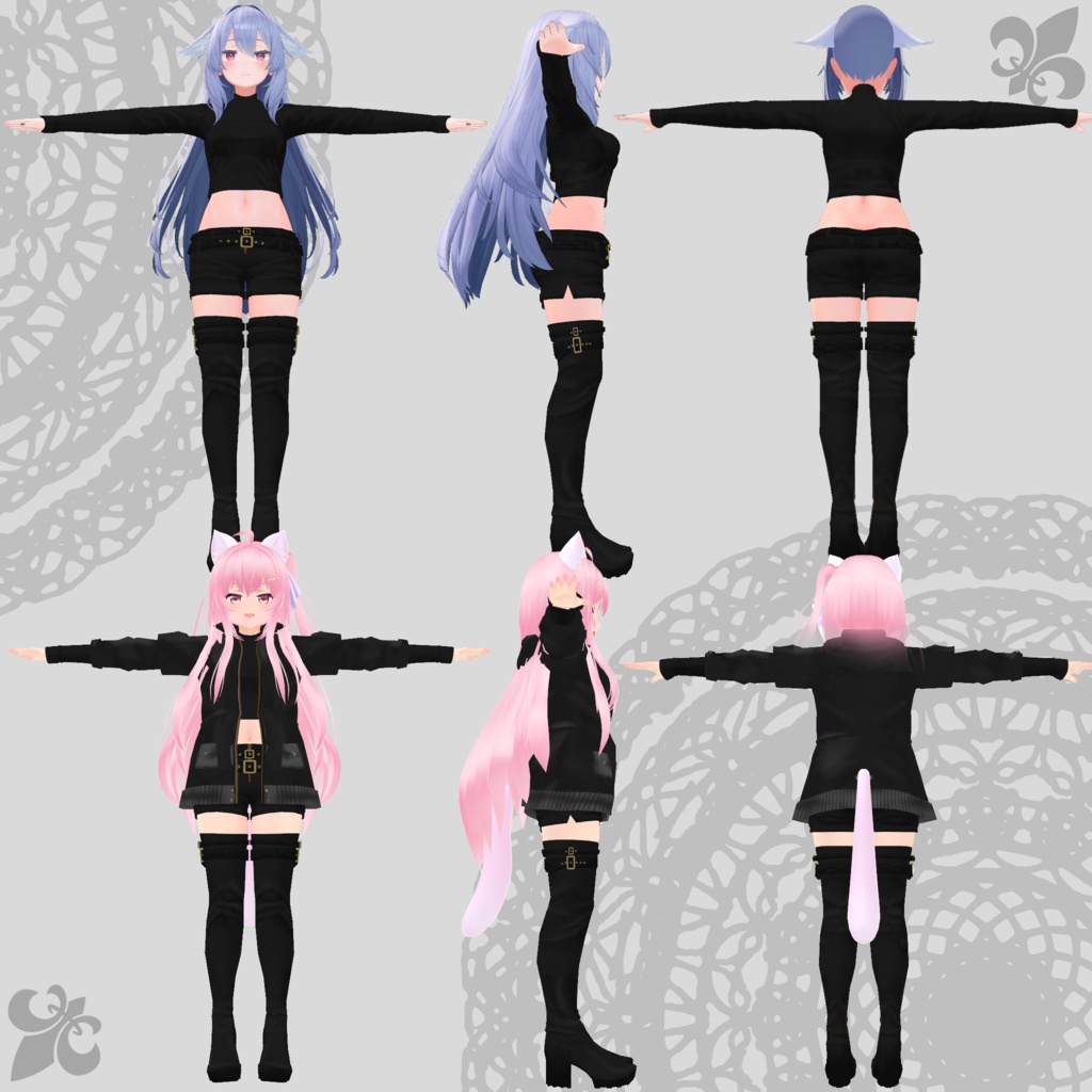 【桔梗・エミスティア対応衣装】Assassin Suit / Mountain Parka