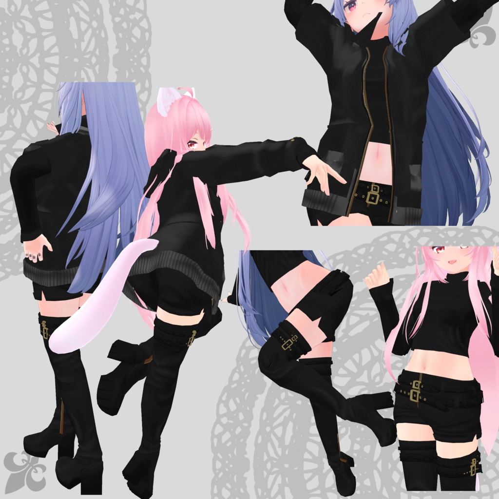 【桔梗・エミスティア対応衣装】Assassin Suit / Mountain Parka