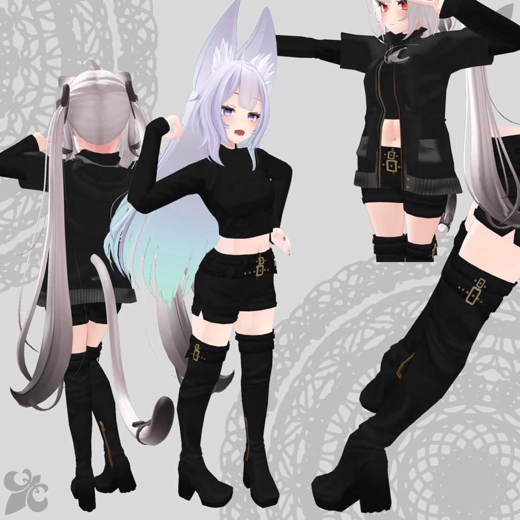 【舞夜・ウルフェリア対応衣装】Assassin Suit / Mountain Parka