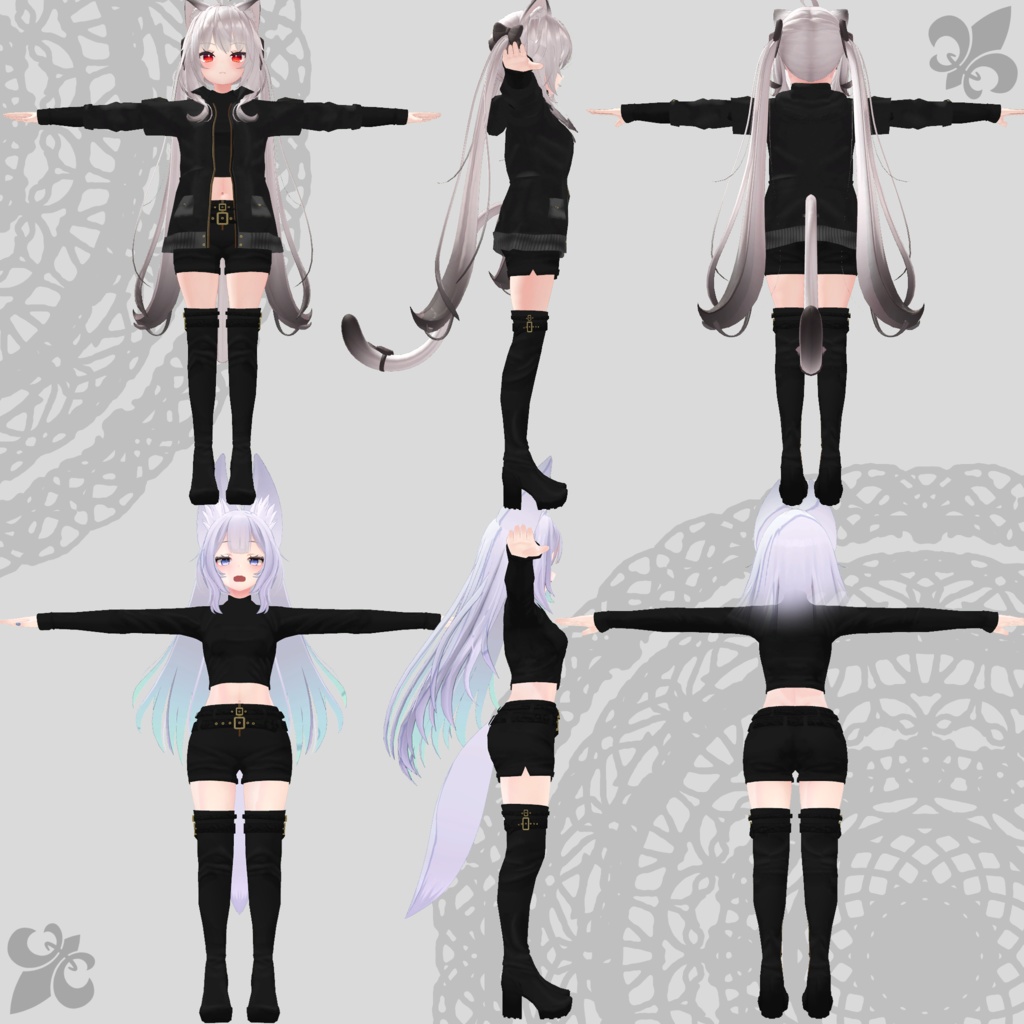 【舞夜・ウルフェリア対応衣装】Assassin Suit / Mountain Parka