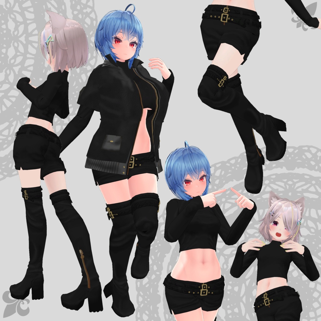 【トラス・イメリス対応衣装】Assassin Suit / Mountain Parka