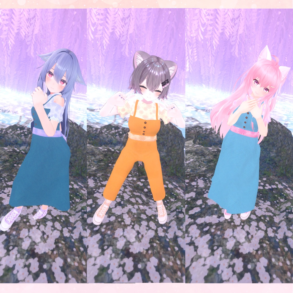 ※サポート終了※【10アバター対応】Twin'sCoordinate サロペット