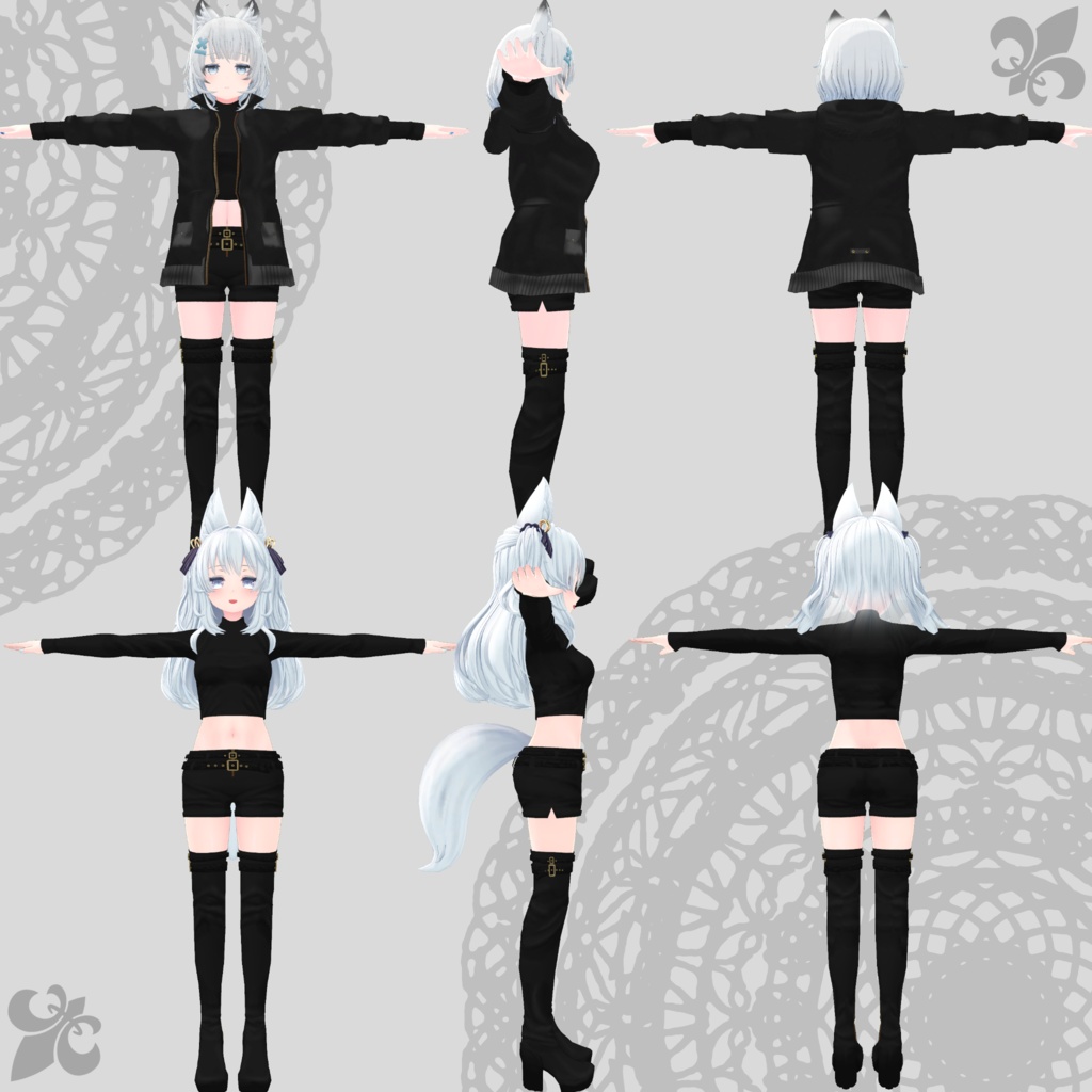 【ルルリア・ヨール対応衣装】Assassin Suit / Mountain Parka