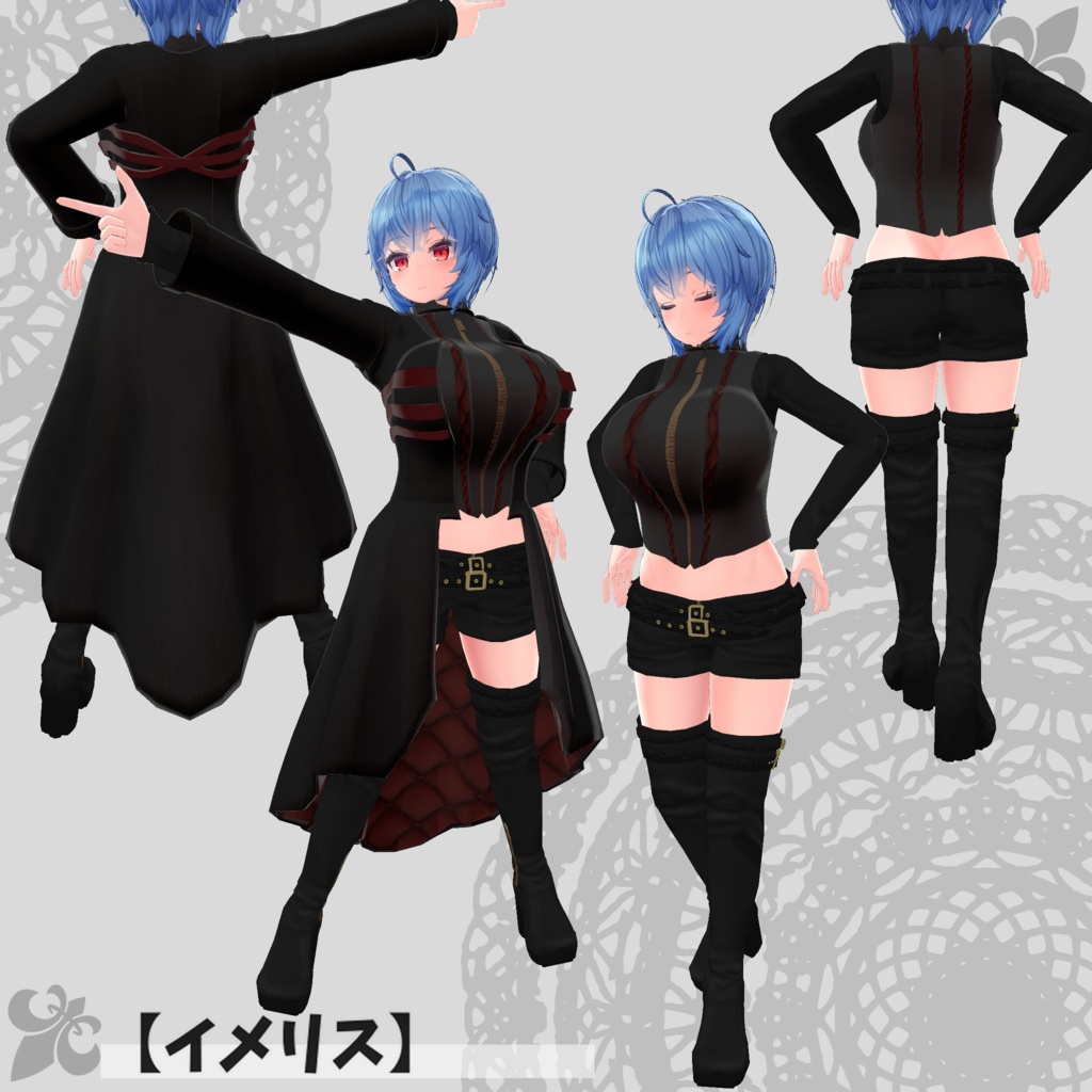 【49アバター対応】Gothic coat