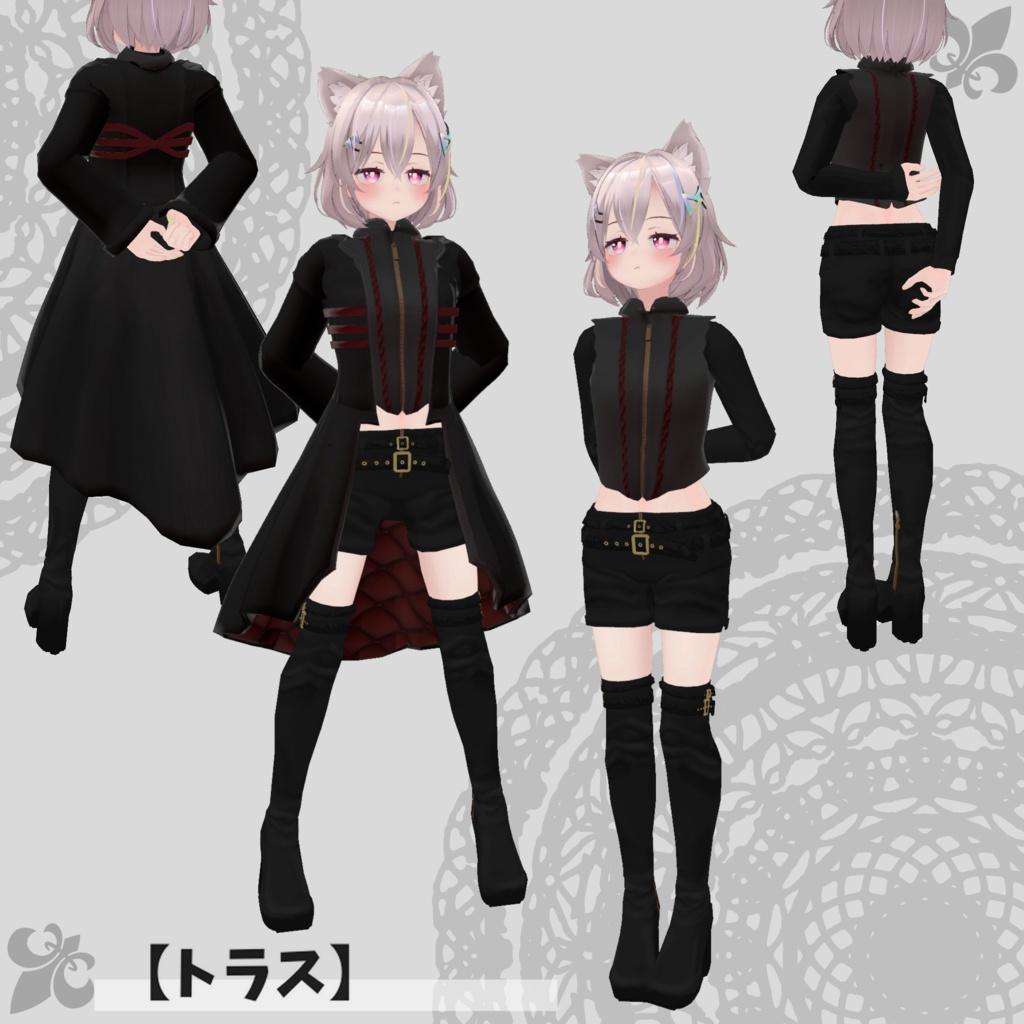 【49アバター対応】Gothic coat