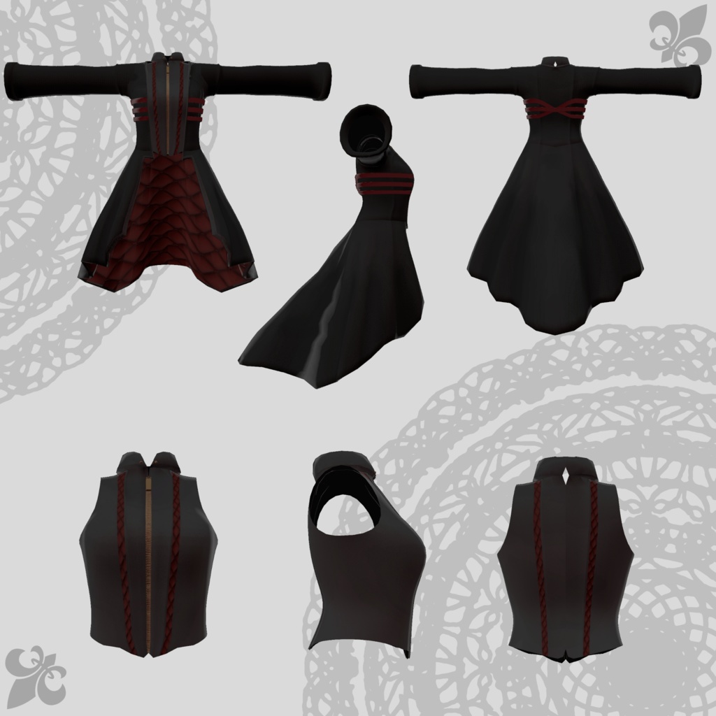 【49アバター対応】Gothic coat