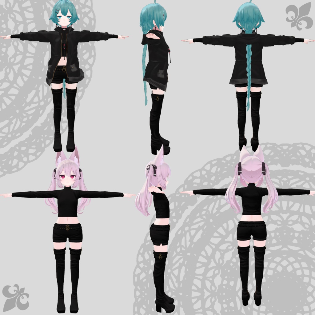 【カリン・薄荷対応衣装】Assassin Suit / Mountain Parka