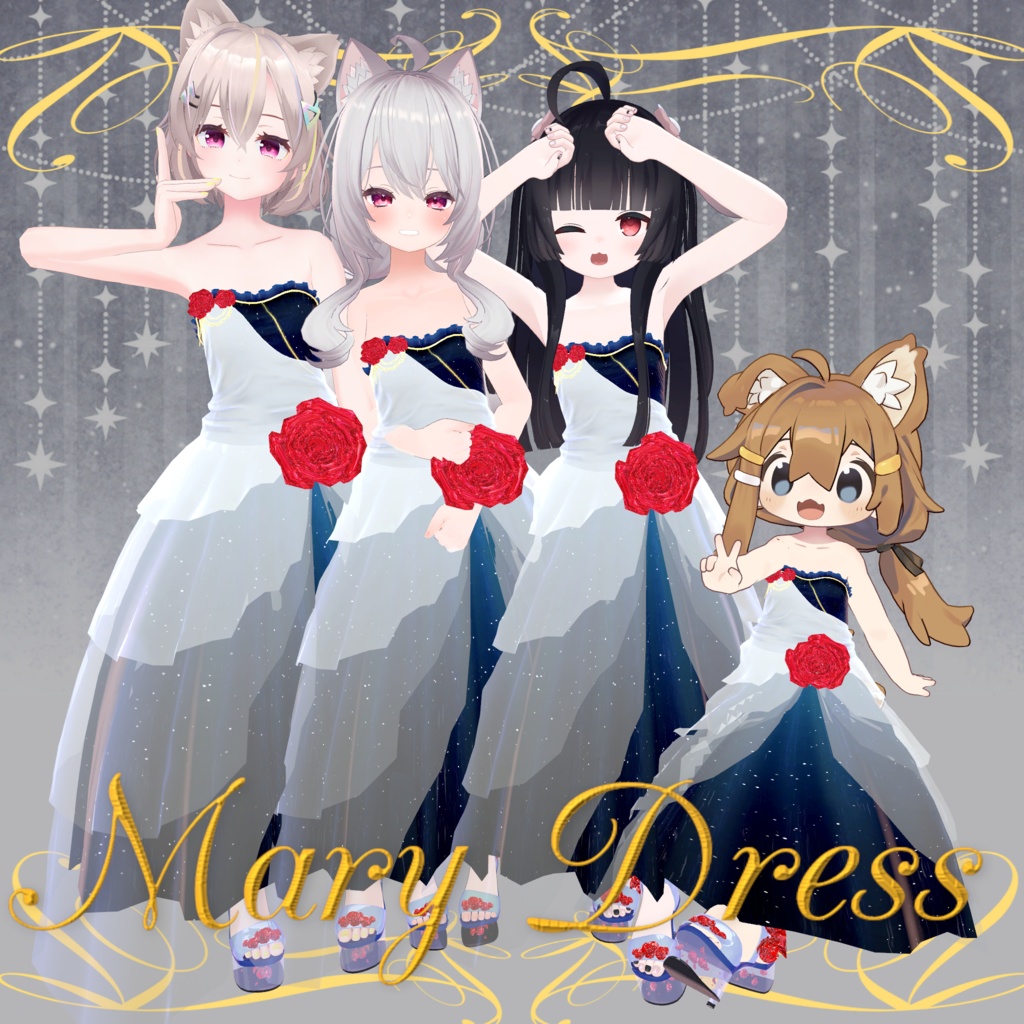 【145アバター対応】Mary Dress