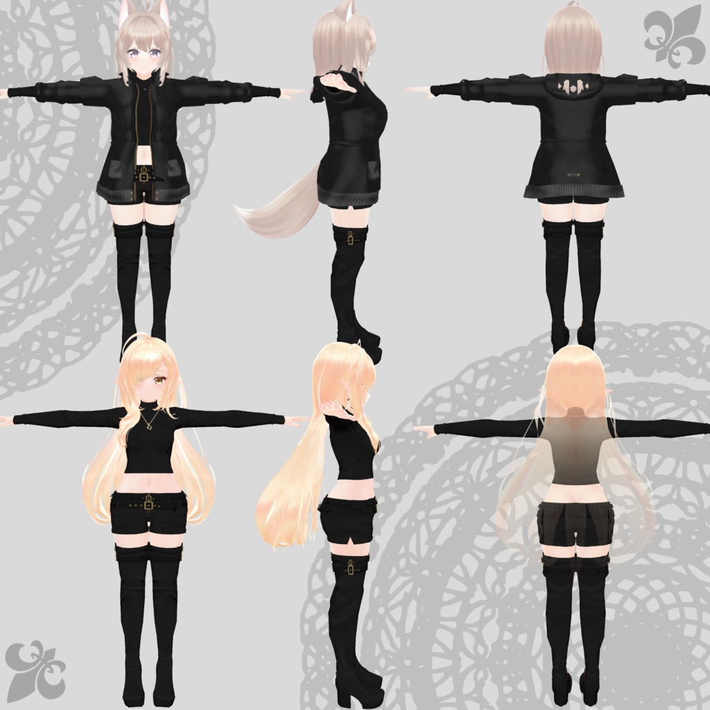 【ユリスフィア・キュリシア衣装対応】Assassin Suit / Mountain Parka