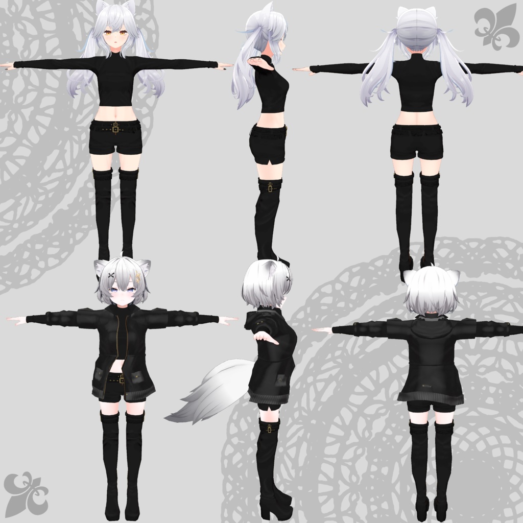 【大神リュカ・アッシュ対応衣装】Assassin Suit / Mountain Parka