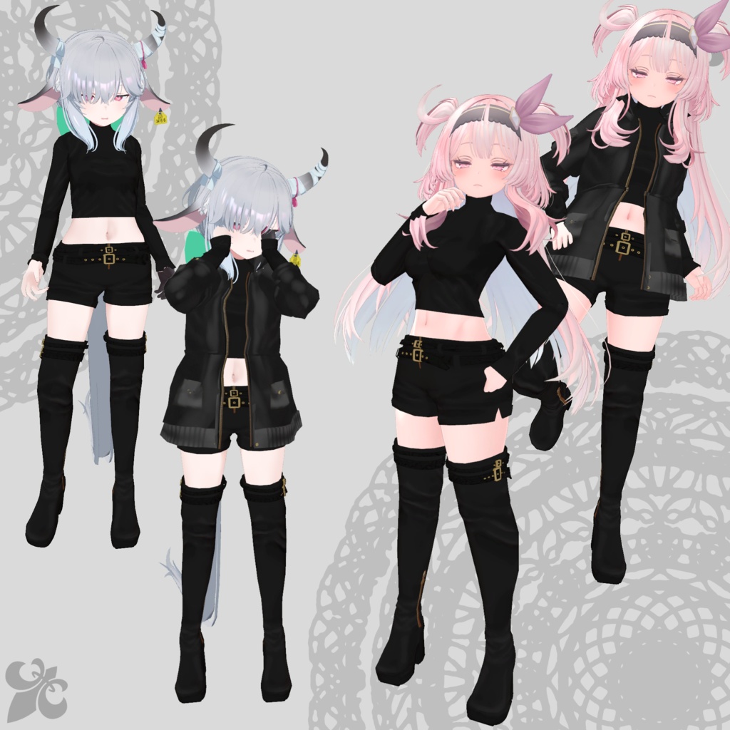 【セレスティア・ウユ衣装対応】Assassin Suit / Mountain Parka