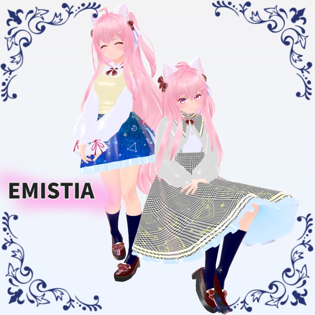 【6アバター対応衣装】School Uniform A&B