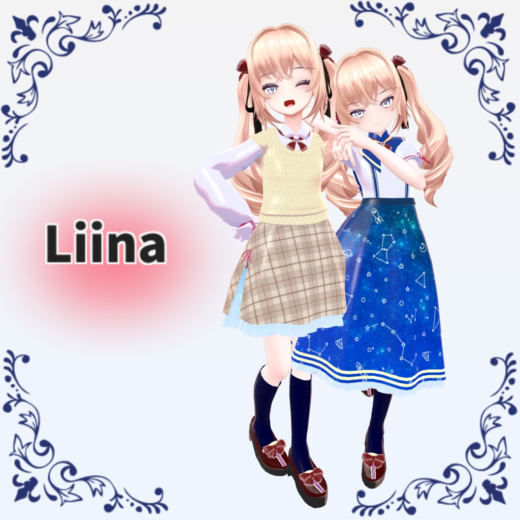 【6アバター対応衣装】School Uniform A&B