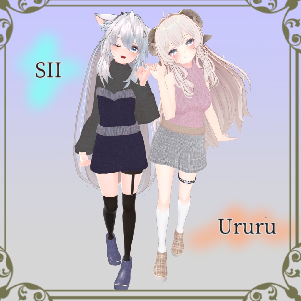 【10アバター対応衣装】Layered Knit