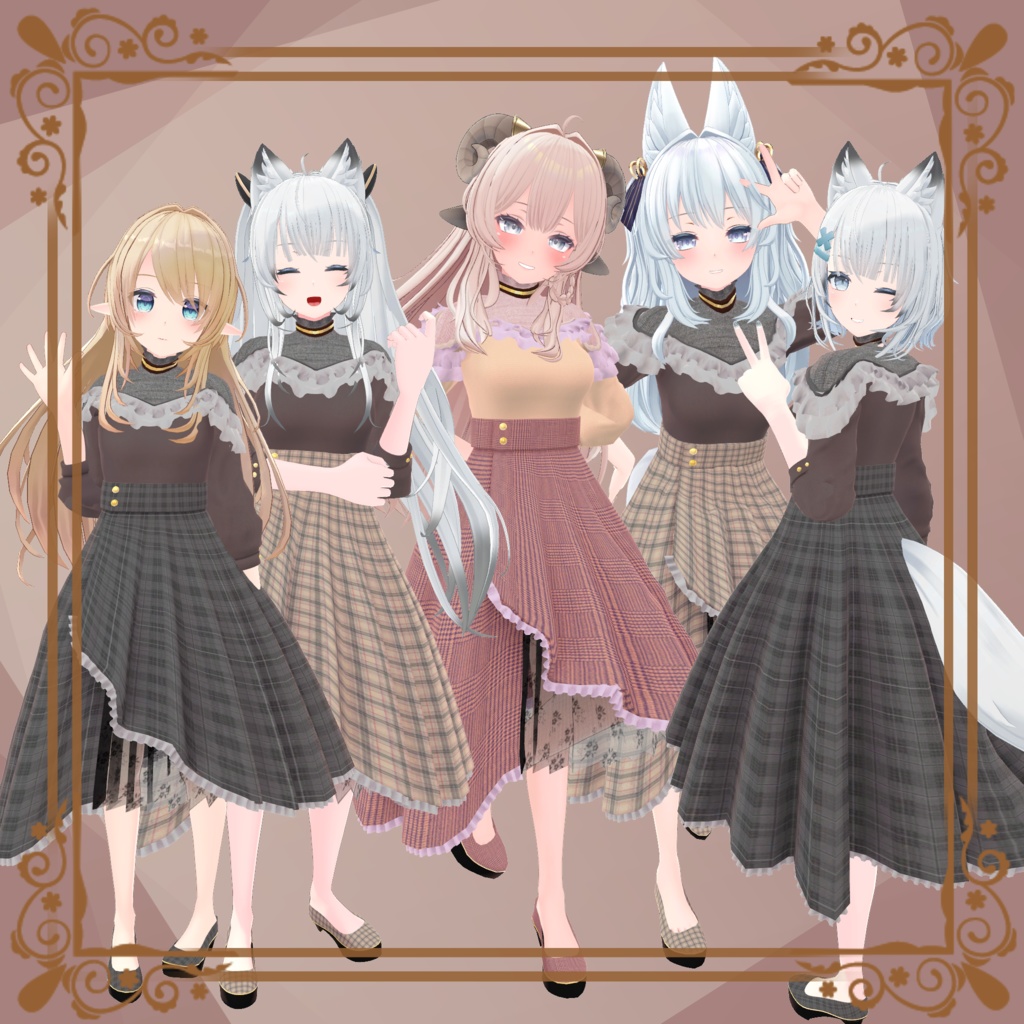 【130アバター対応】Brunch coordination【さくら屋雑貨店コラボ】