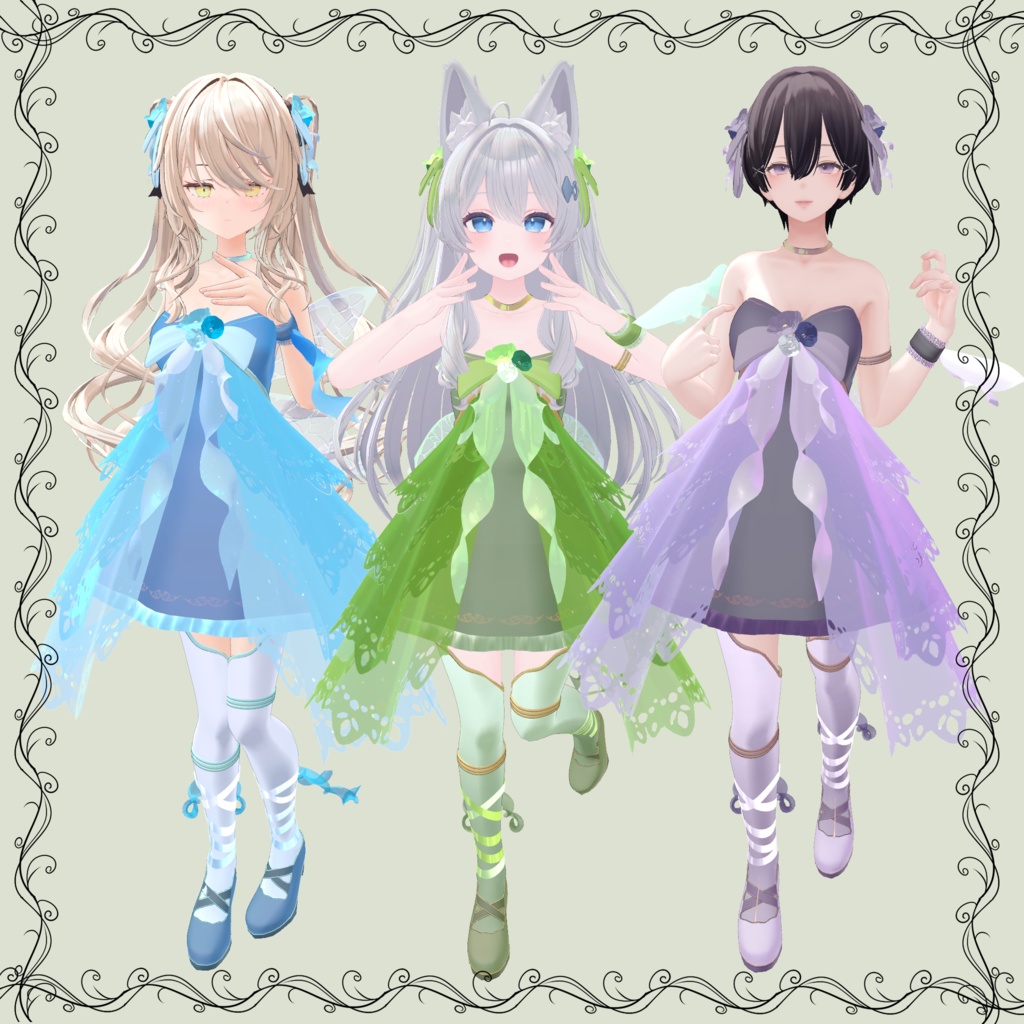 39アバター対応】Fairy Dress【さくら屋雑貨店コラボ】 - #ぬんぬん